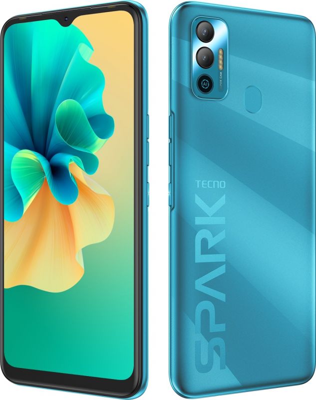Смартфон TECNO Spark 7 (KF6n) 4/128Gb NFC 2SIM Morpheus Blue