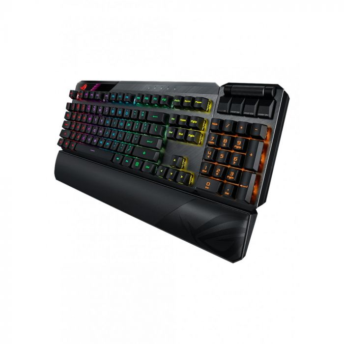 Клавіатура Asus ROG CLAYMORE II RGB 108key Red Switch USB/WL/BT RU Black