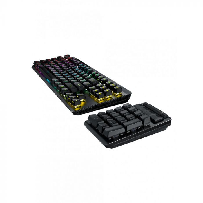 Клавіатура Asus ROG CLAYMORE II RGB 108key Red Switch USB/WL/BT RU Black