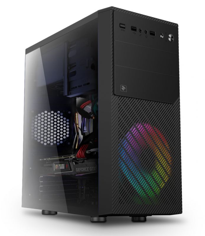 Комп’ютер персональний 2E Complex Gaming Intel G6405/H410/16/256F+1000/RX560-4/Win10H/RD850/500W
