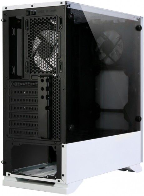 Корпус Zalman S5, MidT, 2xUSB2.0, 1xUSB3.0, 1x120мм,1x120мм RGB, скло (бічна панель), без БЖ, білий