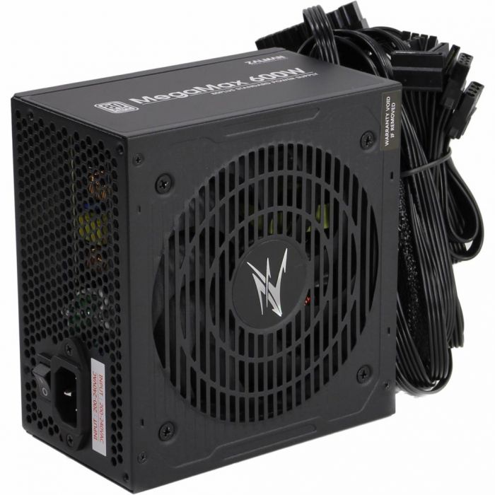 Блок живлення Zalman MegaMax 500-TXII (500W), 200-240 VAC,86%, 80+,aPFC,120мм,MB24,CPU(4+8),6xSATA,2xPCIe,3xMOLEX,1xFDD,OPP,OVP,UVP,SCP