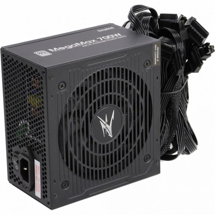 Блок живлення Zalman MegaMax 700-TXII (700W), 200-240 VAC,87%, 80+,aPFC,120мм,MB24,CPU(4+4,8),6xSATA,4xPCIe,4xMOLEX,1xFDD,OPP,OVP,UVP,SCP