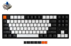 Клавіатура Keychron C1 Wired 87 Key Hot-Swap Gateron Switch White LED Blue