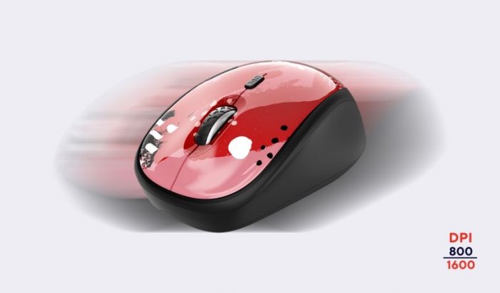 Миша Trust Yvi WL Red Brush
