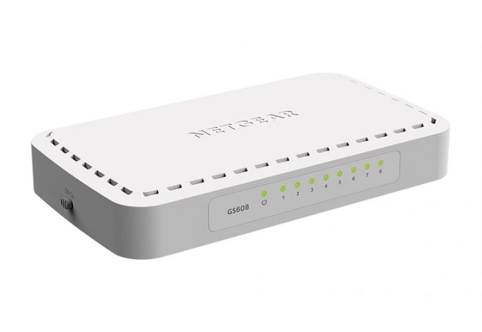 Комутатор NETGEAR GS608 8xGE, некерований