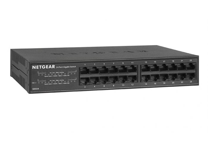 Комутатор NETGEAR GS324 24xGE, некерований