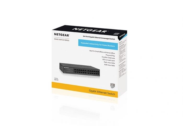 Комутатор NETGEAR GS324 24xGE, некерований
