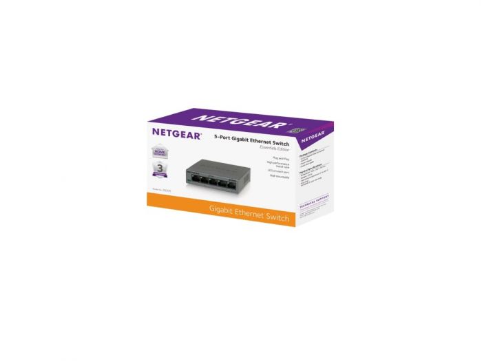 Комутатор NETGEAR GS305 5xGE, некерований