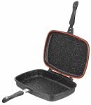 Сковорода гриль двостороння Ardesto Gemini Grill 36 см, чорний, алюміній