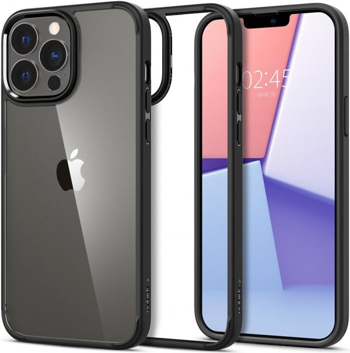 Чохол Spigen для Apple iPhone 13 Pro Max Crystal Hybrid, Matte Black