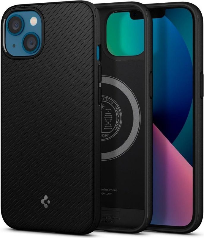 Чохол Spigen для Apple iPhone 13 Mag Armor, Matte Black