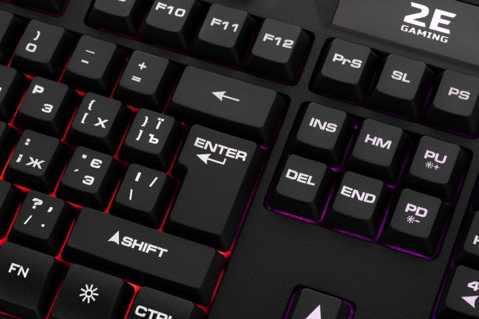 Клавіатура 2E GAMING KG340 LED USB Black UKR