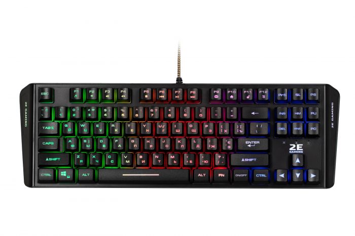 Клавіатура 2E GAMING KG355 LED 87key USB Black UKR
