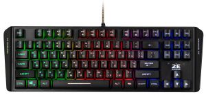 Клавіатура 2E GAMING KG355 LED 87key USB Black UKR
