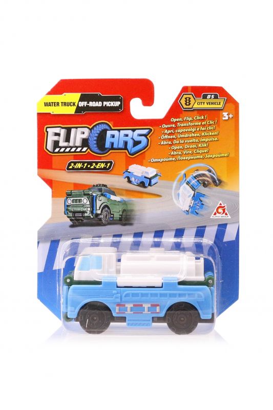 Машинка-трансформер Flip Cars 2 в 1 Водовоз і Позашляховий пікап