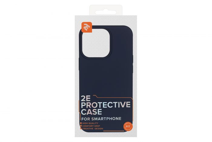 Чохол 2Е Basic для Apple iPhone 13 Pro, Liquid Silicone, Midnight Blue
