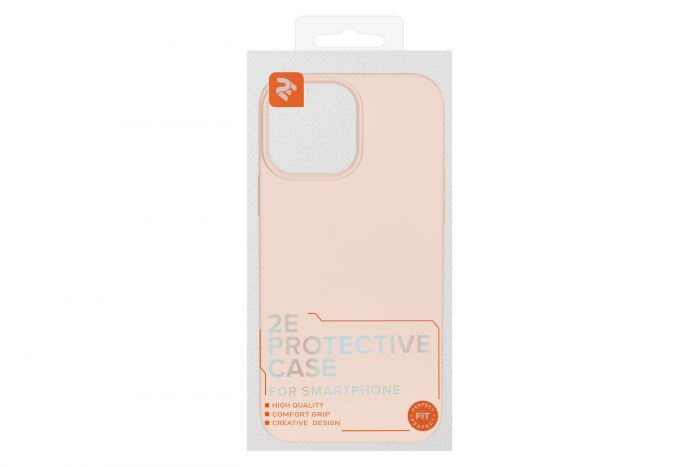 Чохол 2Е Basic для Apple iPhone 13 Pro Max , Liquid Silicone, Sand Pink