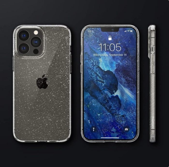 Чохол Spigen для Apple Iphone 13 Pro Liquid Crystal Glitter, Crystal Quartz