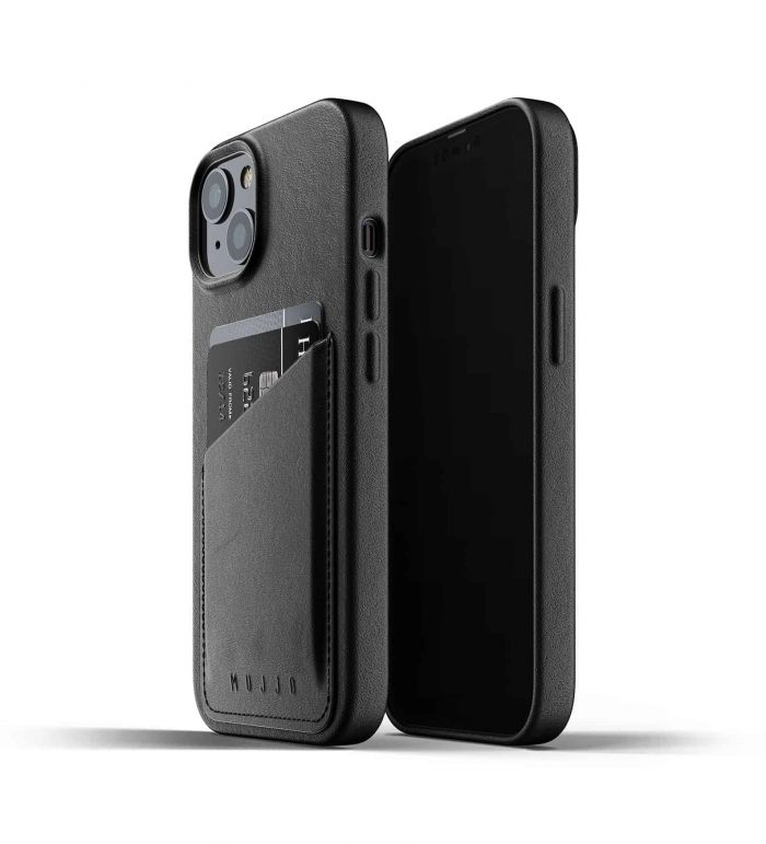 Чохол шкіряний MUJJO для Apple iPhone 13 Wallet Full Leather, Black