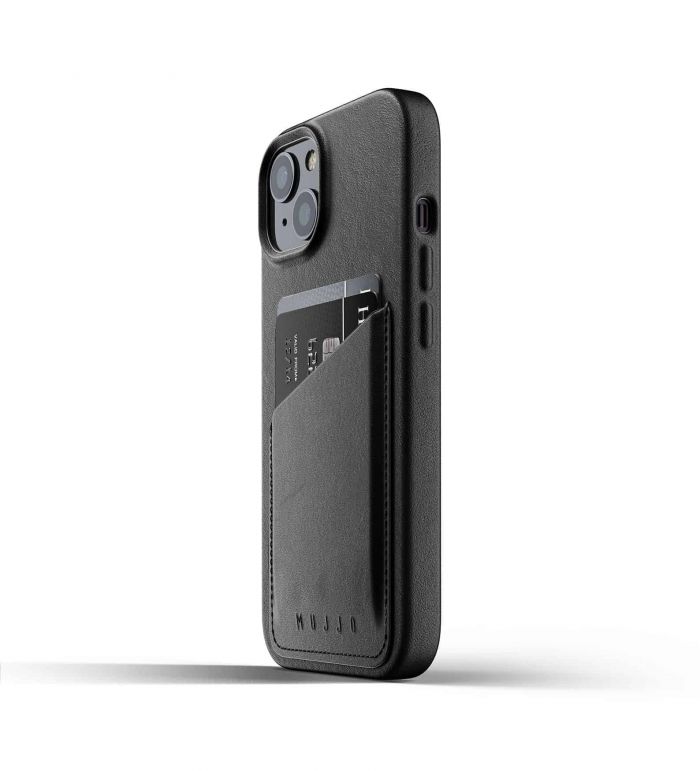 Чохол шкіряний MUJJO для Apple iPhone 13 Wallet Full Leather, Black