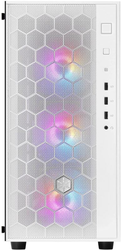 Корпус SilverStone FARA FAR1W-PRO,MidT, USB3.0x2,USB2.0x1, 4x120мм ARGB, скло(бічна панель),без БЖ,білий
