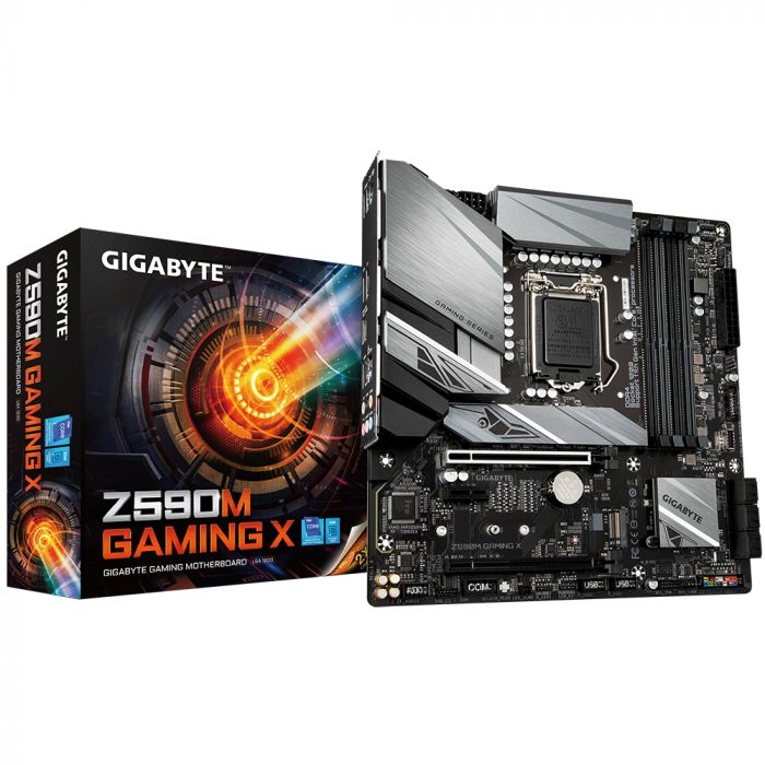Материнська плата GIGABYTE Z590M GAMING X s1200 Z590 4xDDR4 M.2 HDMI-DP Type-C mATX