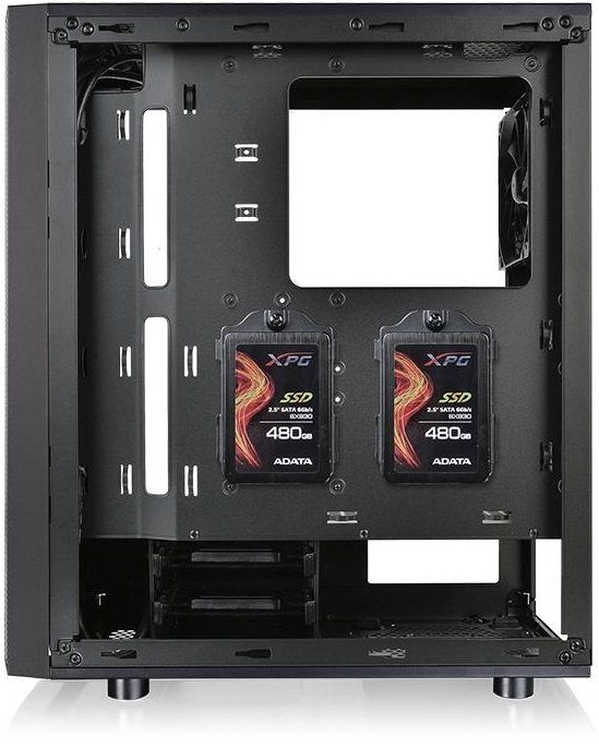 Корпус Thermaltake Versa J25 TG/Black/Win/SPCC/Tempered Glass*1/120mm Standard Fan*1