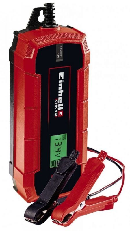 Зарядний пристрій Einhell CE-BC 6 M, мікропроц. контроль, 12 В, 3-150 А / ч, макс. 6 А
