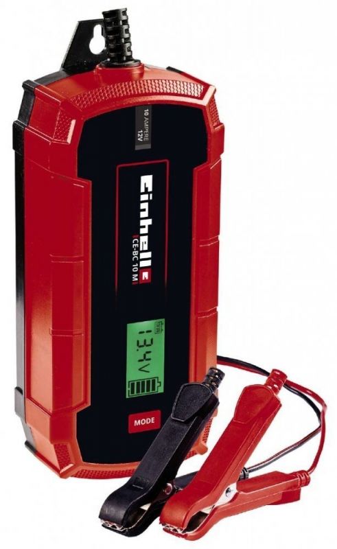 Зарядний пристрій Einhell CE-BC 10 M, мікропроц. контроль, 12 В, 3-200 А / ч, макс. 10 А