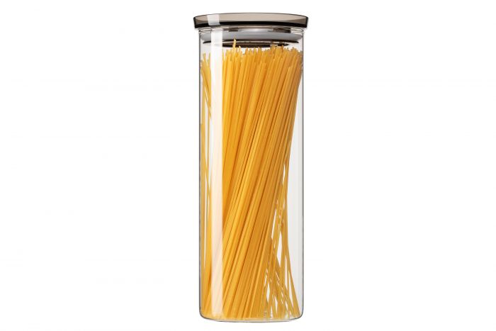 Банка для зберігання Ardesto Fresh, 1600 мл, скло, пластик, силікон