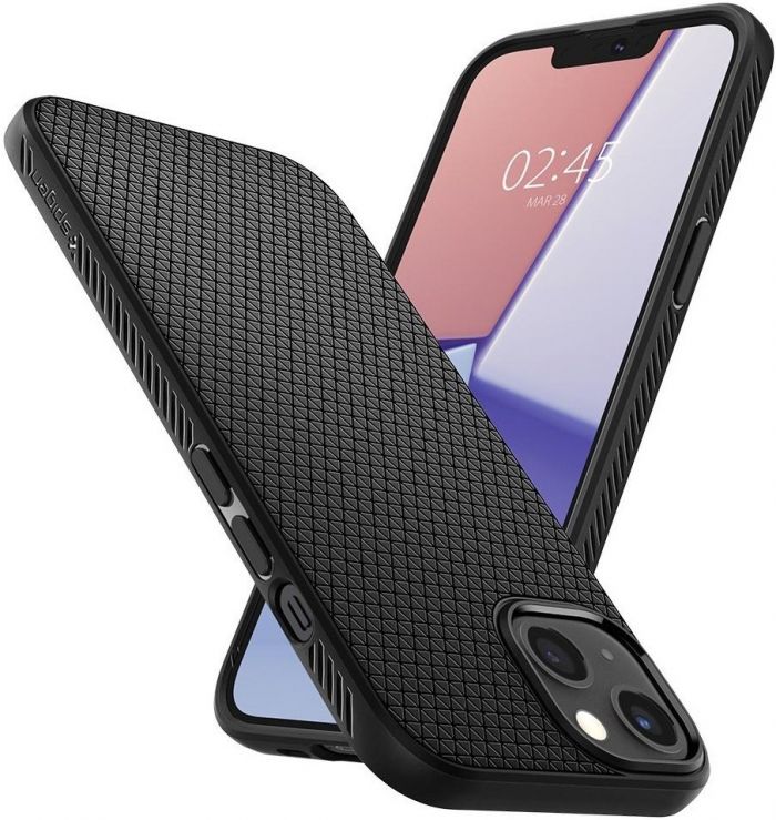 Чохол Spigen для Apple iPhone 13 Liquid Air, Matte Black