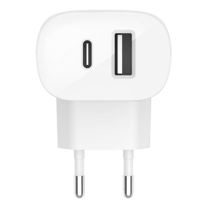 Мережевий ЗП Belkin Home Charger 32W DUAL (20W USB-C and 12W USB-A)