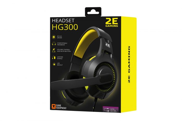Гарнітура 2E GAMING HG300 LED 3.5mm Black
