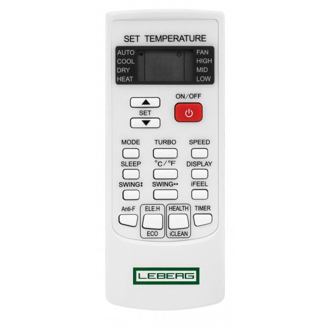 Кондиціонер Leberg LOK 19 UA LBS-LOK19UA/LBU-LOK19UA, on/off, 52 м2, C/C, R410