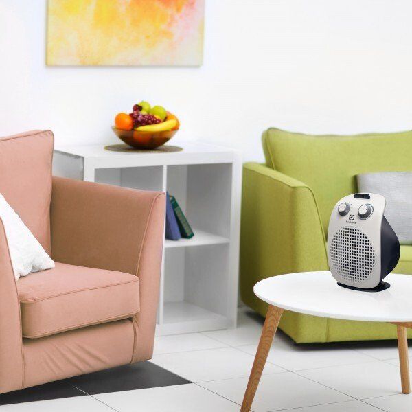 Тепловентилятор Electrolux 20м2, 1500Вт, мех. упр-ння, спіральний нагрів. елемент, IP20,  білий/cірий