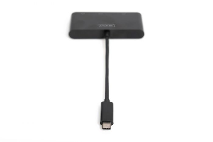 Адаптер DIGITUS USB-C - HDMA+DP+VGA, M/F, 0.11 m