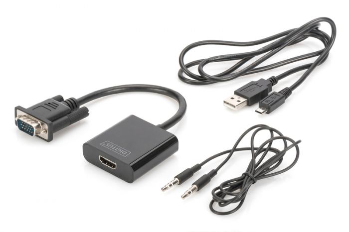 Перехідник DIGITUS VGA - HDMI Full HD