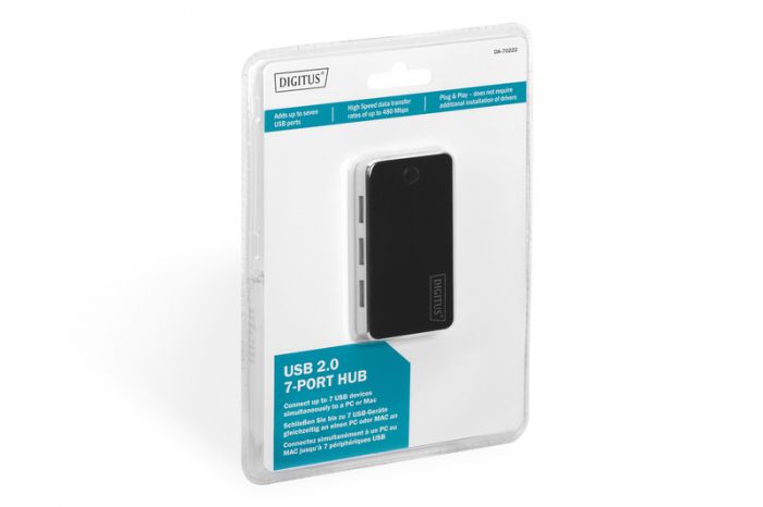 Концентратор DIGITUS USB 2.0 Hub, 7 Port