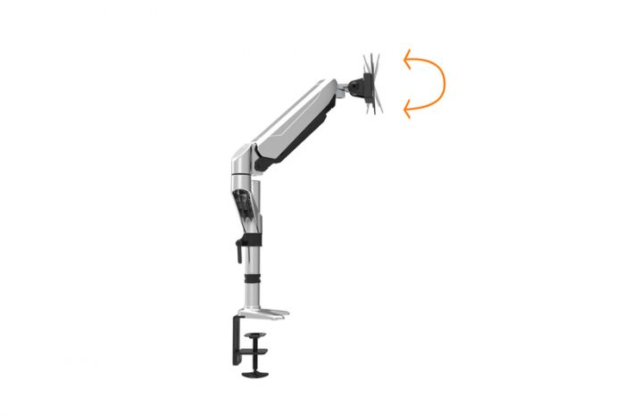 Кріплення DIGITUS Monitor Clamp gas spring, 15-27", з нахилом, поворотом