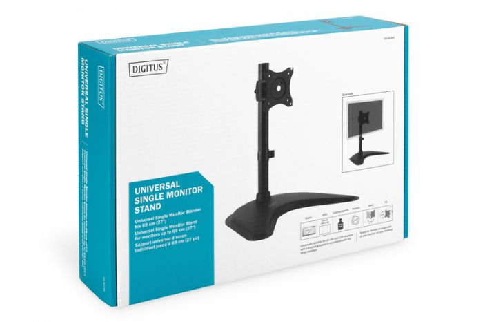 Кріплення DIGITUS Monitor Stand, 15-27", з нахилом, поворотом