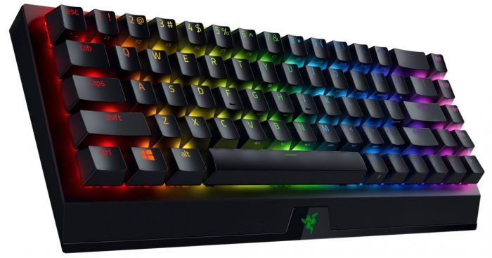 Клавіатура ігрова Razer BlackWidow V3 Mini HyperSpeed Green Phantom Ed. WL/BT/USB US RGB, Black