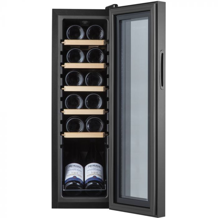 Винна шафа Philco PW12KF 32 л./12 бут./температур 5-18 С/Led-підсвітка/сенсор/дисплей/черний