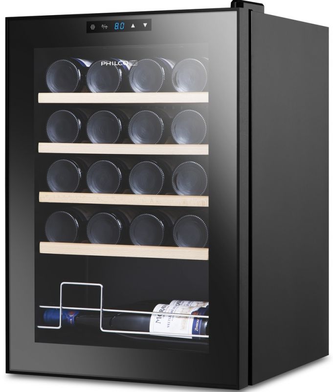 Винна шафа Philco PW20KF 53 л./20 пл./температур 5-18С/Led-підсвітка/сенсор/дисплей/чорний