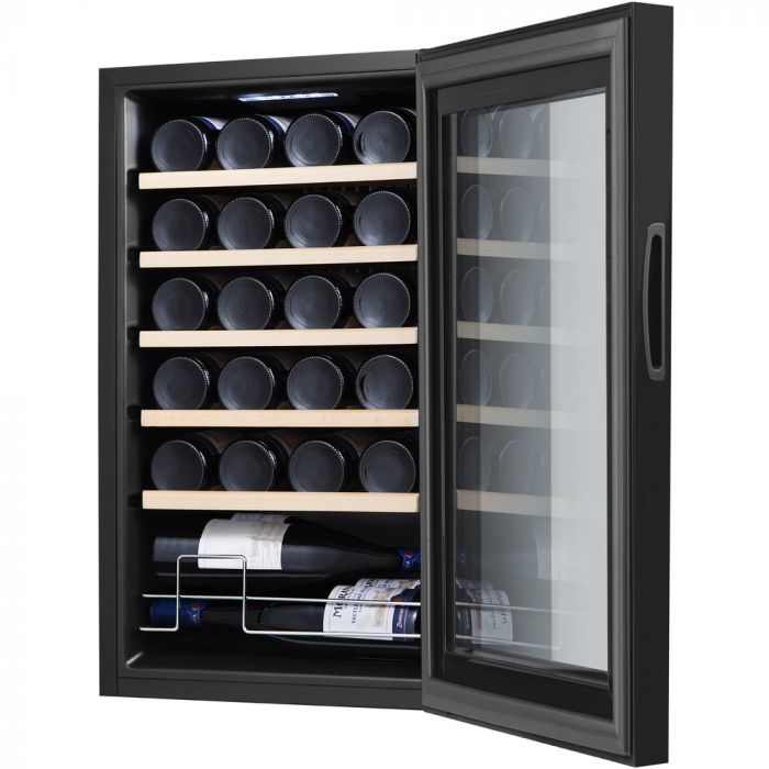 Винна шафа Philco PW24KF 63 л./24 пляшки/температур 5-18 С/Led-підсвітка/сенсор/дисплей/ чорний