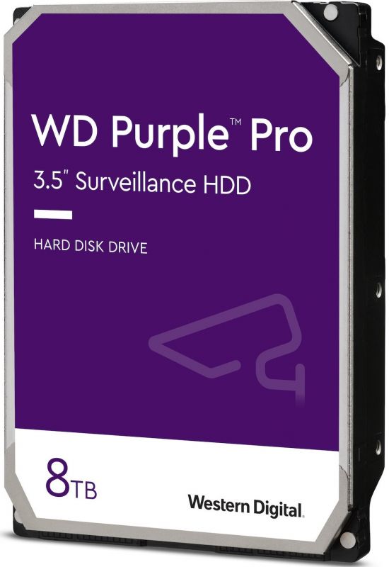 Жорсткий диск WD  8TB 3.5" 7200 256MB SATA Purple Pro Surveillance