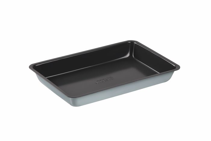 Форма для випічки Ardesto Tasty baking прямокутна, 28.5x19.5x3.5 см, сірий,голубий
