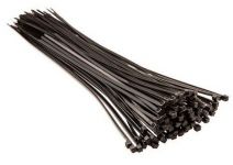 Хомут-стяжка Top Tools, чорний, 3.6x300 мм, пластик, 100 шт.