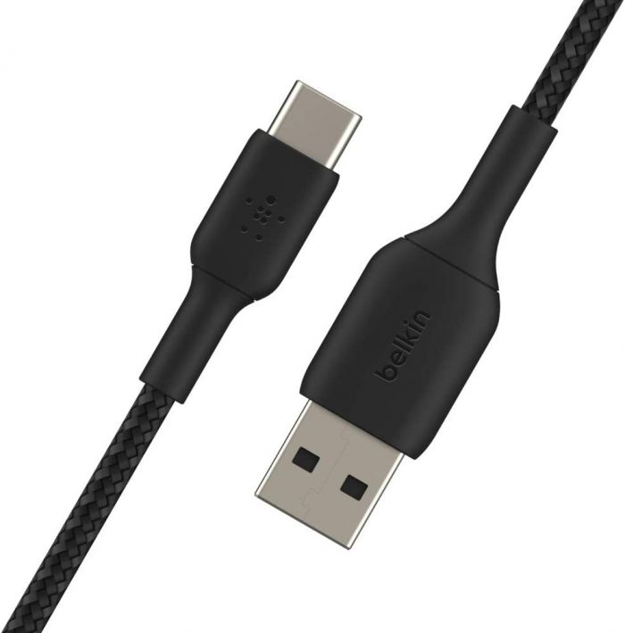 Кабель Belkin USB-A - USB-С, BRAIDED, 1m, white