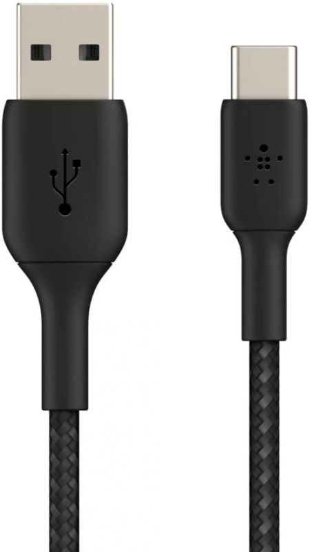Кабель Belkin USB-A - USB-С, BRAIDED, 1m, white